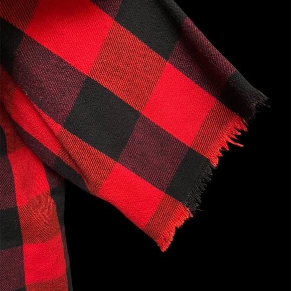 VTG Codet Shirt Mens XL Tall Red Black Buffalo Plaid Flannel Heavy Short Sleeve - Picture 4 of 5